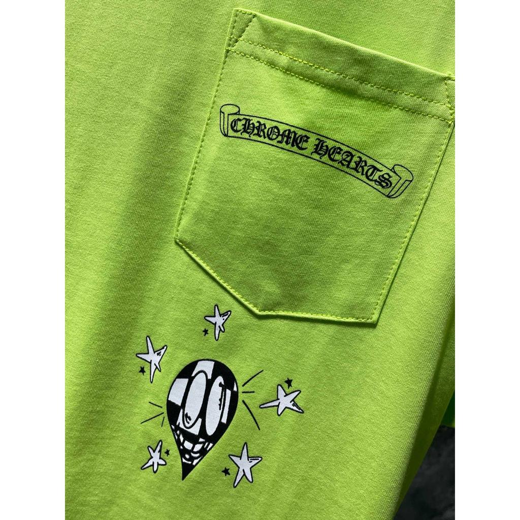 8562 CHROME HEARTS 2025 Sommer Neu Hochwertige Baumwolle Rundhals Locker Übergröße Herren- und Damen-T-Shirt Paar-T-Shirt