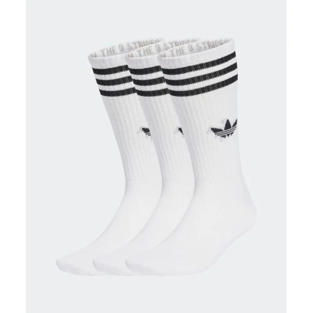 adidas 3-Stripe High Crew Socks 3 Pairs - White JV7416 5229308 S