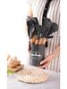 12-Piece High-Temperature-Resistant Silicone Kitchen Utensil Set with Wooden Handles