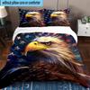 American Freedom Spirit 3pcs Bedding,Including 1pc Duvet Cover And 2pcs Pillowcases Perfect for Christmas,Ideal for Bedroom, Dormitory