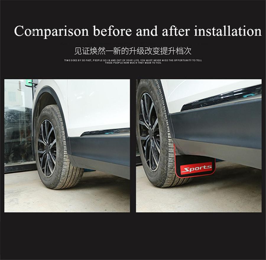 New 2pcs Tough-wearing Mud Guards Fender Mudflaps Splash Guards For SUV Pickup Truck