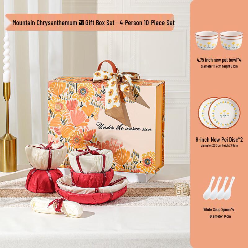 

Ceramic Dinnerware Gift Set - Flourishing World