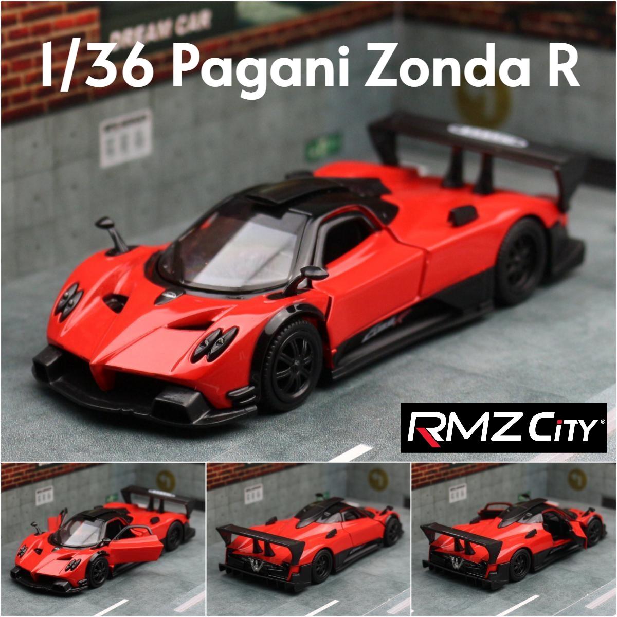 

1/36 Pagani Zonda R Evolution Toy Car Model RMZ CiTY Diecast Racing Vehicle Miniature Pull Back Collection Gift For Children Boy красный