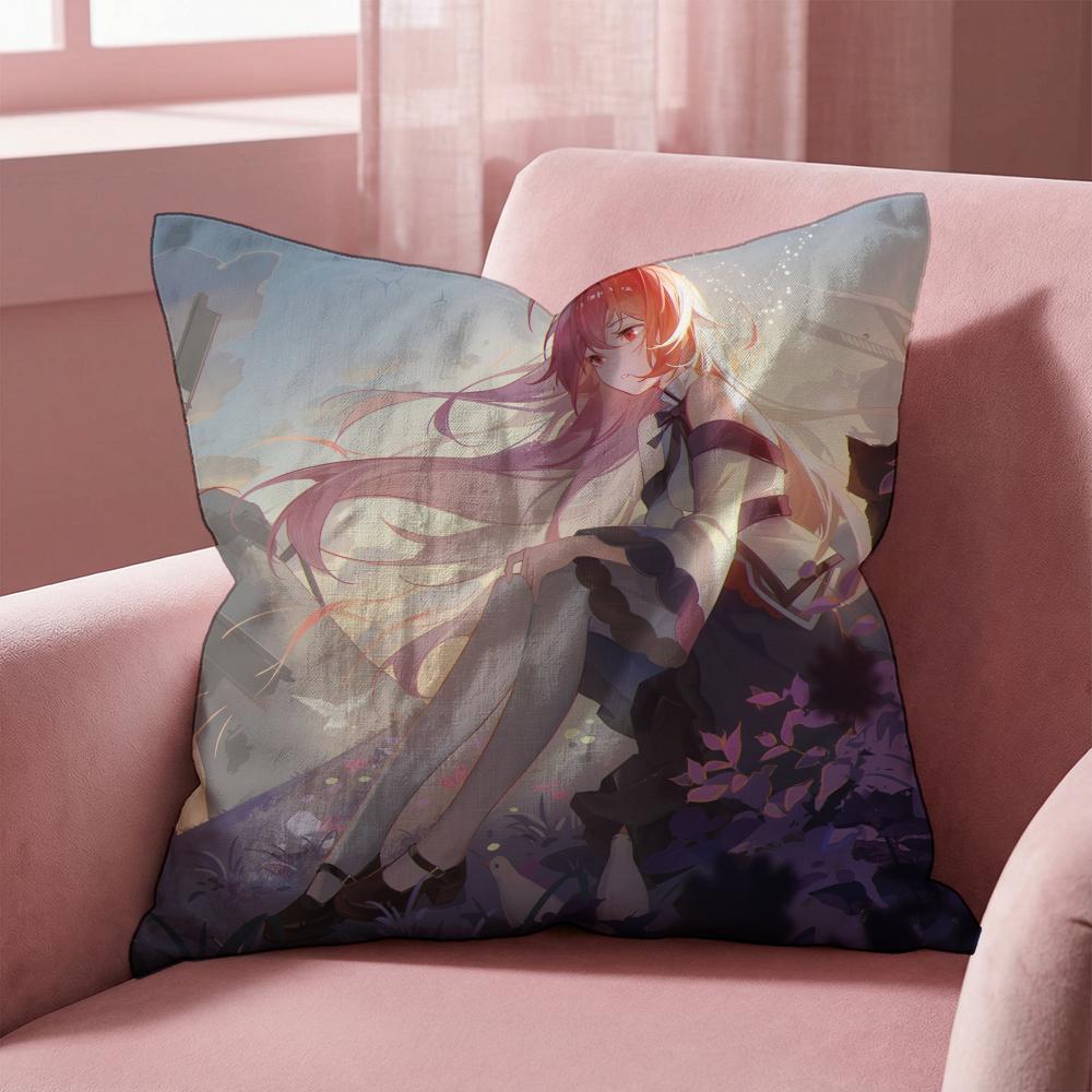 M-Mushoku T-Tensei Anime Cushion Cover Multi-Scene Pillow Cover for Home & Car - Reversible, Soft & Durable for Daily Use