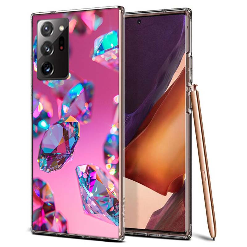 Shining and Dazzling Diamond Gemstones Phone Case for Samsung A55 A35 A25 A15 A07 A05S A16 A17 A26 A36 A37 A56 A57 Galaxy Note 2