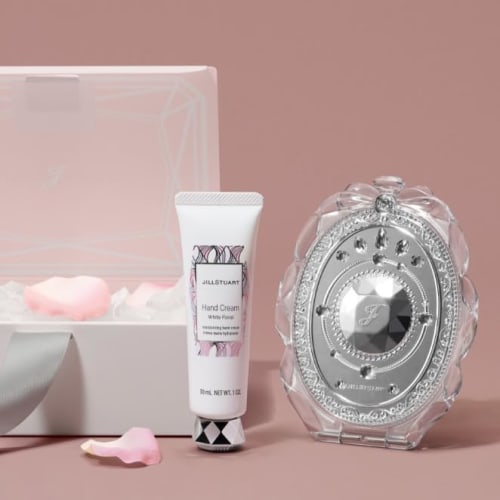 [Gift Set] JILL STUART Hand Cream & Compact Mirror Set Cosmetics Birthday Present Gift Shopper Included Gift Box Included