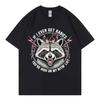 If I Ever Get Rabies You're High On My Bitin' List T-shirt Funny Raccoon Graphic T Shirts Unisex Summer Fashion Vintage T-shirts