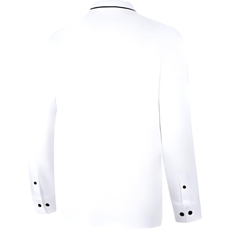 Li Ning Group Purchase Series Comfortable Long Sleeve Polo Shirt Men Tops Standard-White APLU207-1