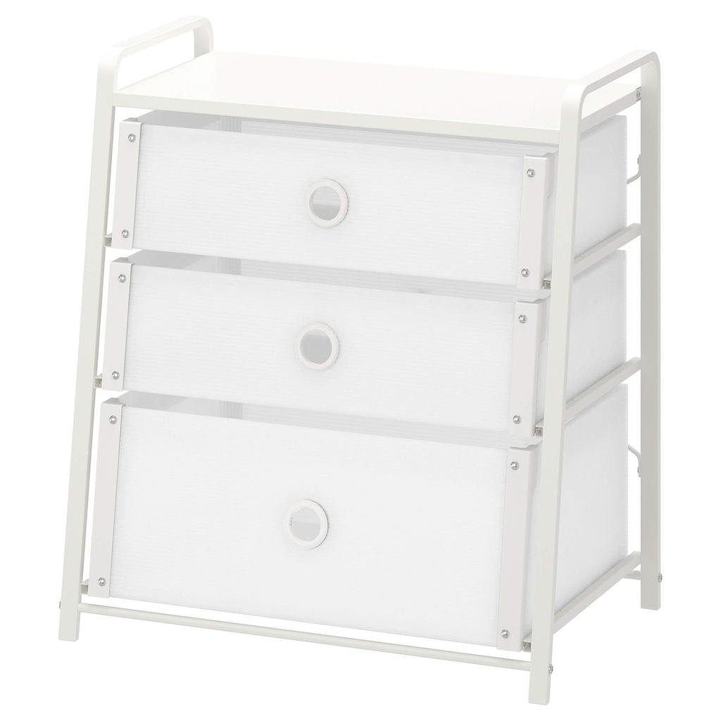 IKEA LOTE Chest of Drawers (3 drawers), White (30293723) (302.937.23)