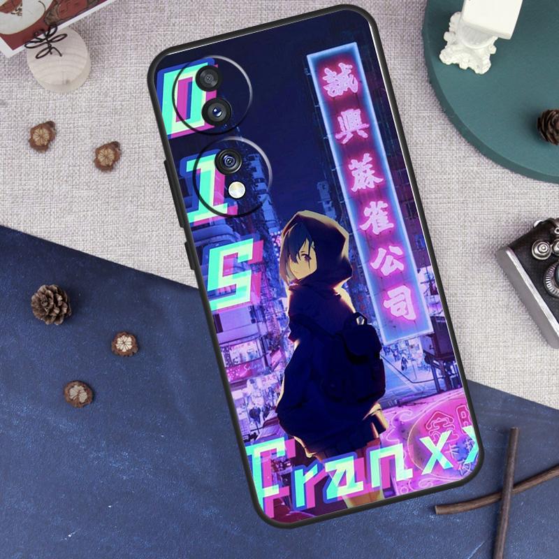 Vaporwave Glitch Anime For Honor Magic 8 Pro 5 6 7 Lite Case For Honor Win RT 400 200 50 70 X8c X8b X9a X9b X9c X9d