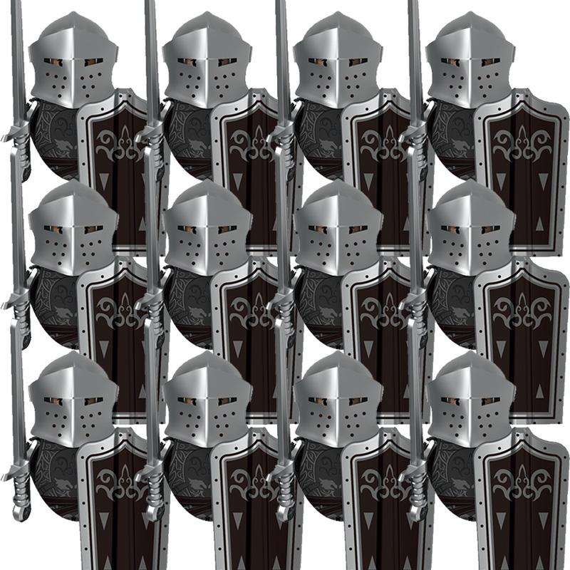 Kids Toys Medieval Military Figures Imperial Forbidden Army Knight Legion Ancient Soldier Suits Building Blocks Model Gifts
