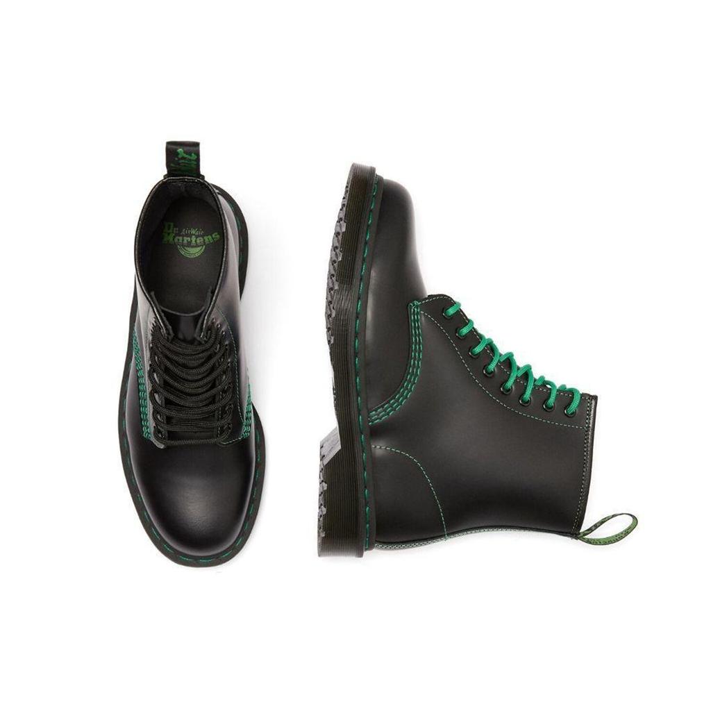Dr. Martens 1460 Colour Stitch Boots Men Boots Black Green 25826001