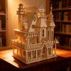 SÜSSES ZIMMER 3D Holzpuzzle Miniaturpuppenhaus Villa Bausatz DIY Lernspielzeug Kreatives Geschenk für Erwachsene Kinder Geburtstag Weihnachten