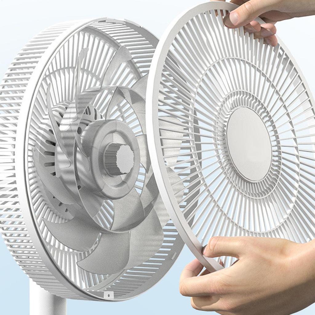 Oscillating Pedestal Floor Fan, Quiet Standing Fan for Bedroom Living Room, Adjustable Height Cooling Fan for Home Office Dorm