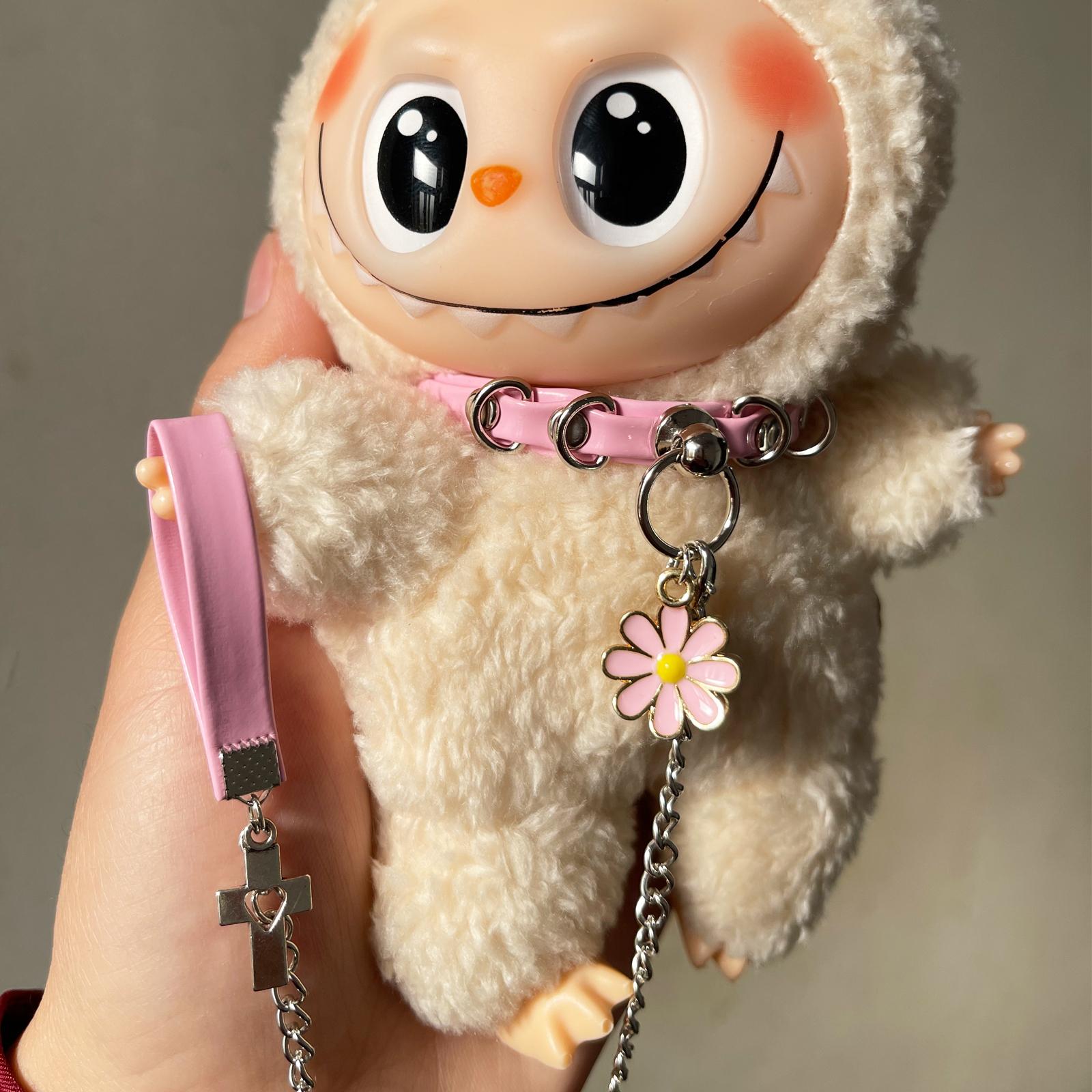 

17cm Labubu Accessories Doll Neck Choker Leadrope for 6.5inch Labubu Cotton Doll Accessories (Neck circumference 12.5cm-15cm) for 17cm Labubu