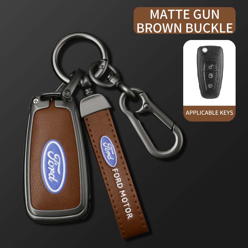 Car Flip Key Case Cover Fob Shell For Ford Ranger C-Max S-Max Focus Galaxy Mondeo Transit Tourneo Custom Auto Remote Accessories