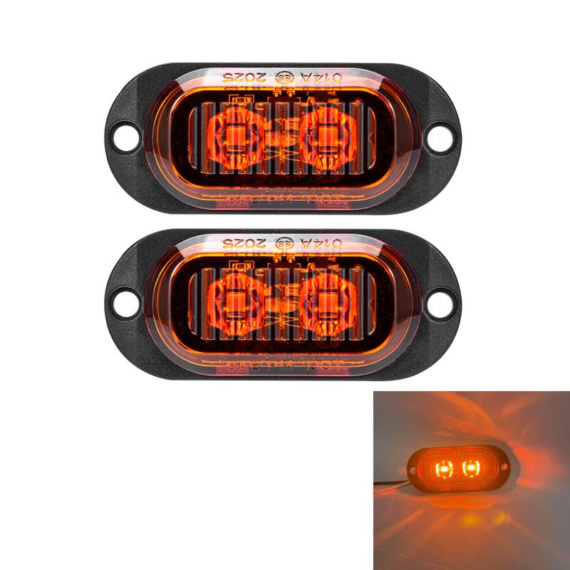 

2 шт. 12 В 24 В Габаритные огни для грузовика Боковые габаритные огни для автомобиля Светодиодный сигнальный огонь Фонари для прицепа Индикатор Задние фонари Автоаксессуары жёлтый