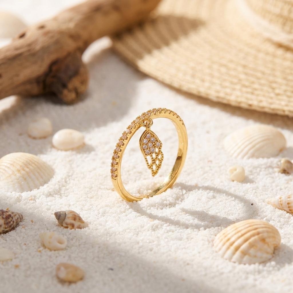2026 Design Sense Wings Feather Pendant Ring for Women Dainty Sparkling Zirconia Finger Ring Minimalist Daily Accessories