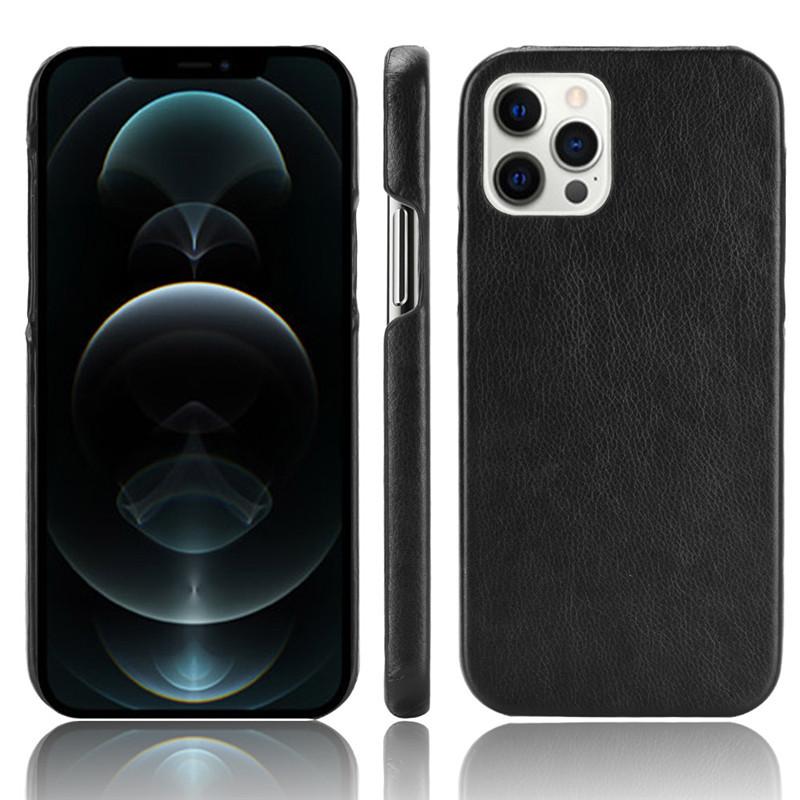 Suitable for iPhone 13 phone case, lychee leather pattern protective cover, 12 mini phone case, Apple 13 Pro Max batch