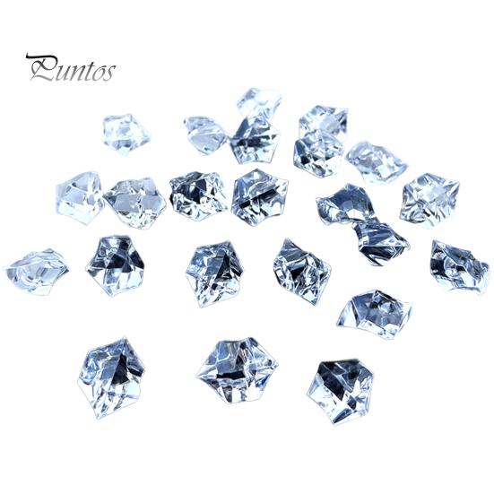 1 Bag Sparkling Acrylic Gemstone Fishbowl Filler Bright Polished Realistic Irregular Shape Vase Fillers Fake Ice Stones