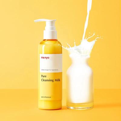 Manyo Factory Pure Cleansing Milk 200ml, aufhellend, peelend, feuchtigkeitsspendend, koreanische Kosmetik, Kbeauty, Probe