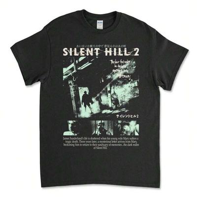 Neues Silent Hill 2 Schwarzes Unisex-T-Shirt Horror Survival Gaming Konami