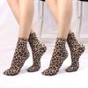 Leopard Large Flower Print Short Socks Summer Single Shoes Short Stockings High Elastic Comfortable Breathable Ultra-Thin
