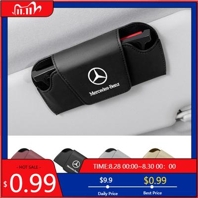 GLC GLB Leather Portable Glasses Bag Sunglasses For Mercedes Benz AMG W204 W205 W203 W211 W201 W210 W108 W124 W126 W140 W168 W1