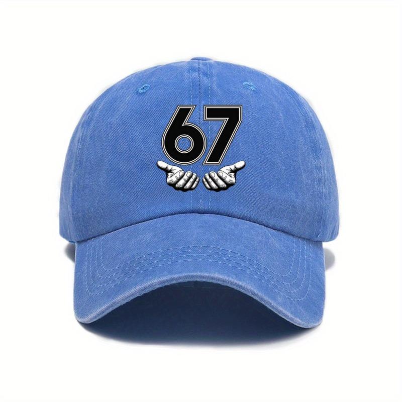 Vintage Six Seven 6 7 Meme Funny Hands Baseball Caps Unisex Distressed Denim Snapback Cap Gen-Alpha Slang Outdoor Gift Caps Hat