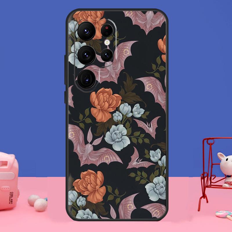 

Goth Vampire Bat Gothic Cover For Samsung Galaxy S24 S23 S22 S21 S20 FE Ultra Plus S8 S9 S10 Note 10 20 Ultra Case Galaxy S24Ultra
