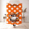 Halloween Flannel Blanket, 3D Printed Anime Ghost Throw Blanket, Skin‑Friendly for Bedroom Sofa, Multiple Size Single Twin King