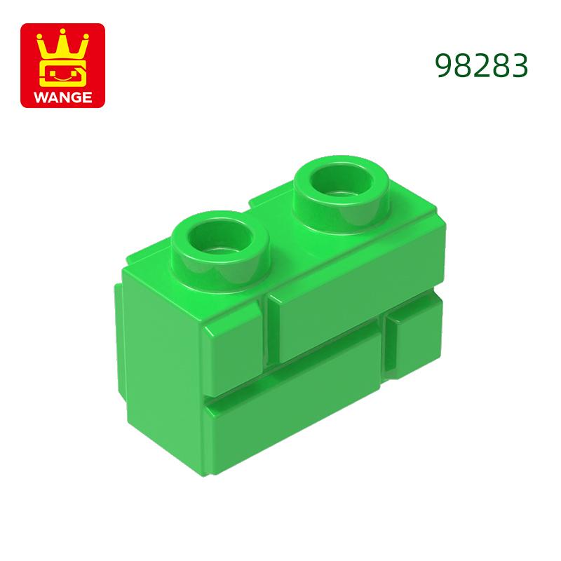144 Stück/Los 98283 Wandsteine 1x2 Mauerwerksprofilsteine Moc Farbige Anbauteile Kompatibel mit DIY Kinderspielzeug about144pcs