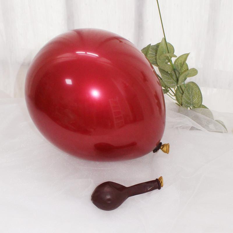 Double Layer Cherry Red Latex Balloons, 5-18 Inch, for Festive Wedding Decorations