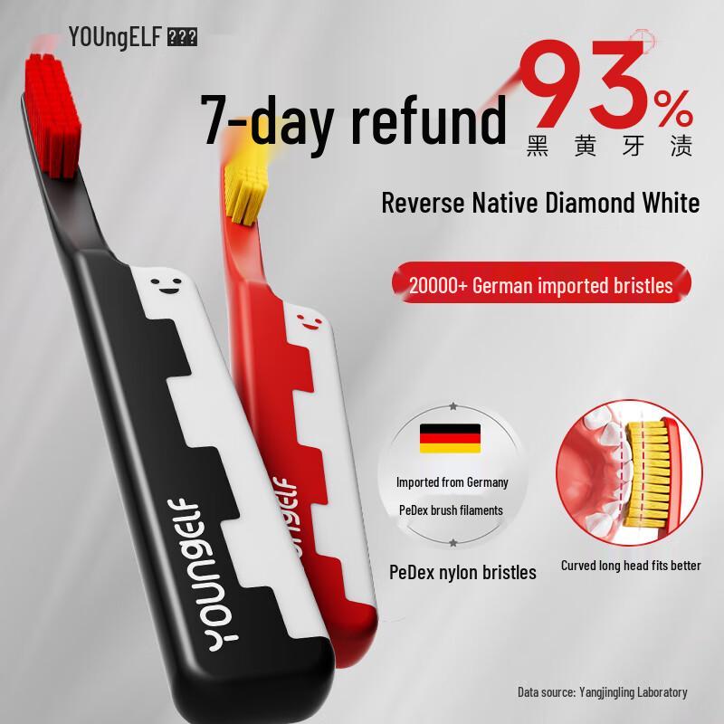 

Ocean Elf Curved Long Head Soft Bristle Toothbrush