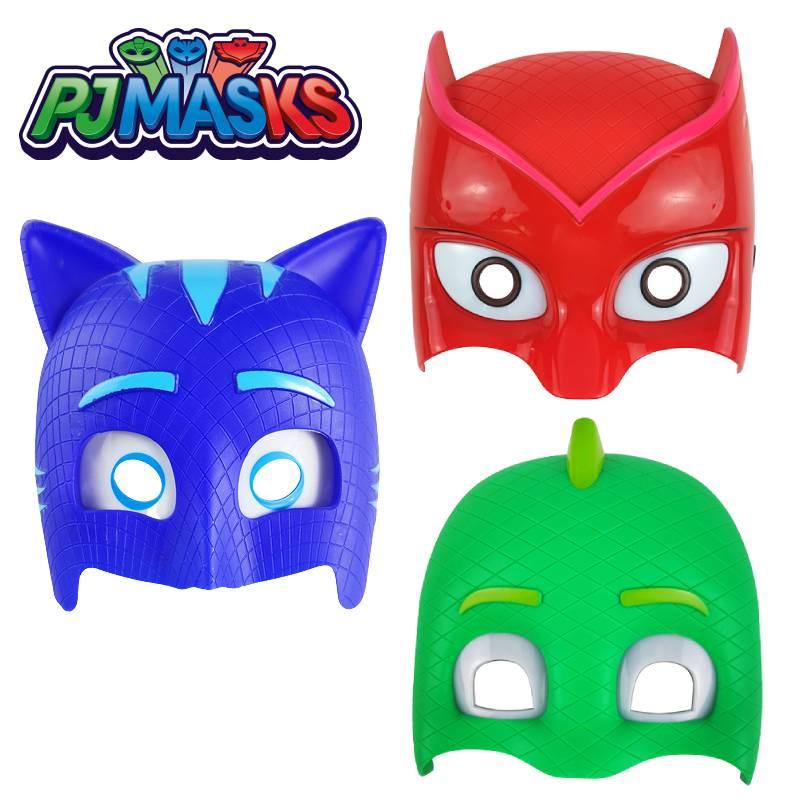Máscaras que brilham no escuro dos Pj Masks para festa de Halloween