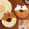 Niedliche Donut-förmige Capybara Quietschende Plüsch-Schlüsselanhänger Capibara Plüschtier Hängende Dekoration Taschendekoration Anhänger Zubehör Geschenk