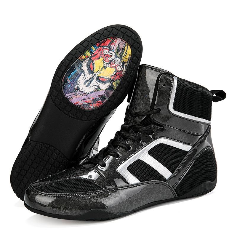 New Sanda Non-slip Wide Last Comprehensive Training Shoes Men's Wrestling Fighting Shoes Women's Fighting Boxing Shoes