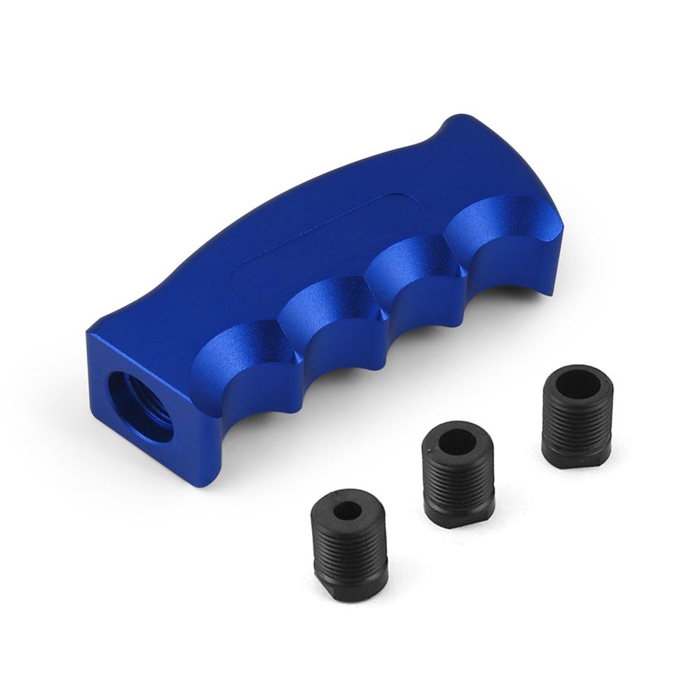 Racerbil Växelspaksknopp Växelspakskit Aluminium Böjt handtag Växelhuvud Med 8,10,12MM Adaptrar För Manuell Växellåda