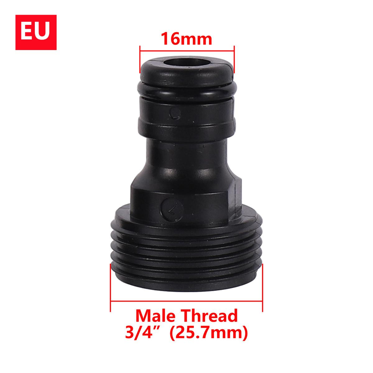 

1 Set One-Way-Four-Valve Water Splitter 16mm Nipple Quick Switch Valve Garden Lawn Irrigation Car Washing Multiple-Use Connector