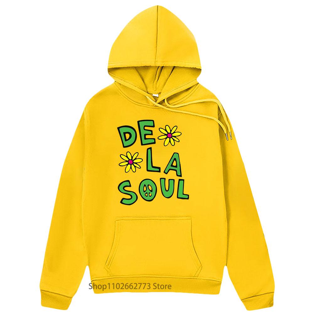 Beautiful Dela Hoodies  Anime De La Soul Sweatshirt Long Sleeve Clothes Men/women Cute Manga Pullover Hight Street