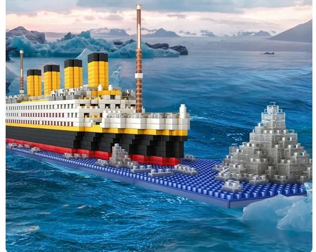 Titanic Big Ship Building Block Set 1860 Pieces