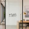 Yousheng The Stick Figure Band Rearview Mirror Decal, Simple PVC Car Rearview Mirror Stickers, Self Adhesive Stickers for Car Window Fuel Tank Cover
