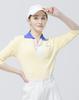 DOYOUKNOWMC 24Ss Golf Cool Touch Open Neck Butter Yellow Shirt Collar Knit