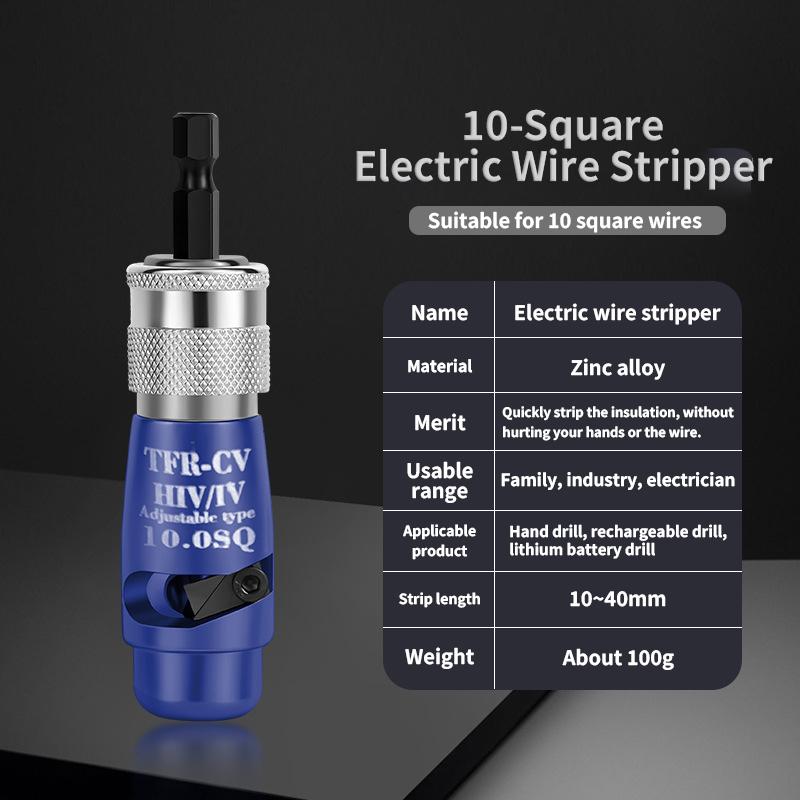 Electric Wire Stripper Fast Stripping Wire Tool Electric Wire Peeling Machine for Power Drill Driver Wire Stripping Tools