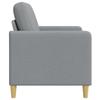 Storage Sofa in Light Grey 122 x 78 x 87 cm Polyester