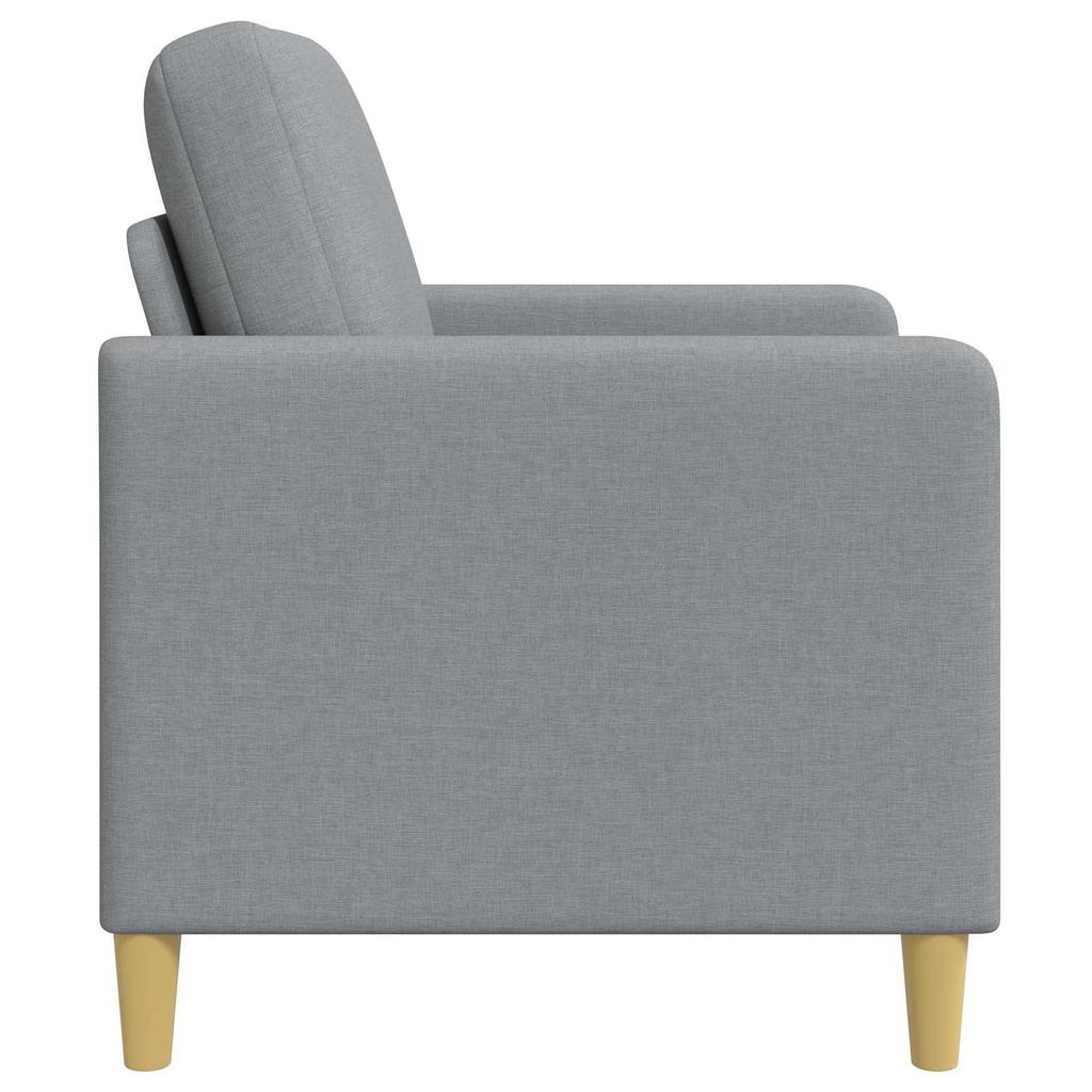 Storage Sofa in Light Grey 122 x 78 x 87 cm Polyester