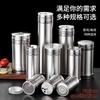 Stainless Steel Barbecue Seasoning Jar Sprinkling Bottle Kitchen Household Pepper Seasoning Box Jar Bottle Jar Commercial Salt Shaker