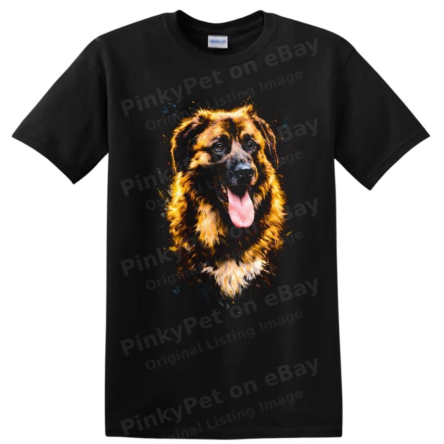 Dog Breed T Shirt Colorful Portrait of Happy Dog Design Cool Tee