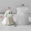 Halloween Candle Molds Ghost Silicone Mold for Fondant Cute Spooky Haunted House Decor Making for Cake Decor Clay Craft