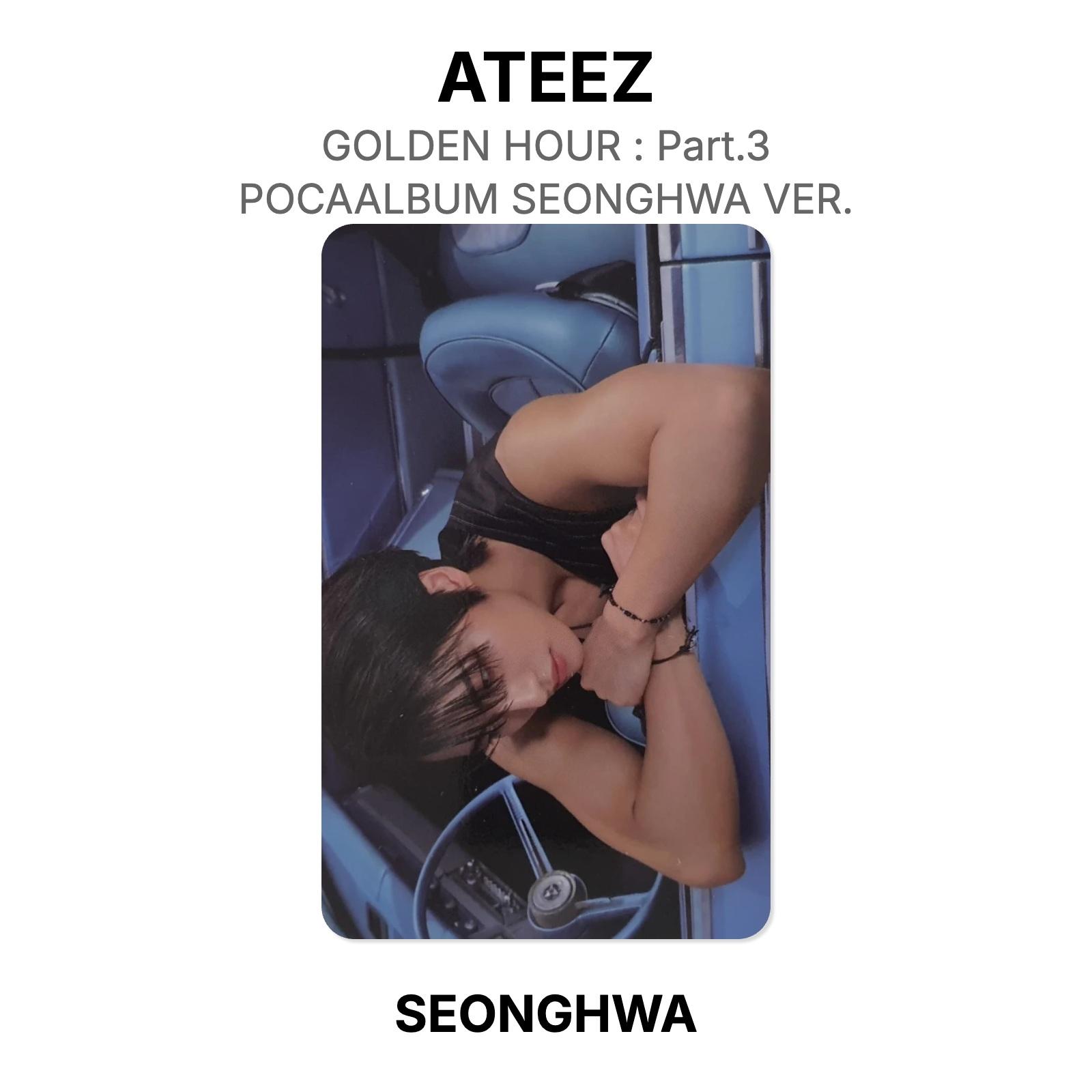 ATEEZ GOLDEN HOUR : Part.3 POCAALBUM SEONGHWA VER. Official Photocard SEONGHWA 03